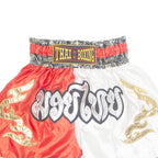 Thai Boxing Mens Sports Shorts Red Relaxed Colourblock M W22