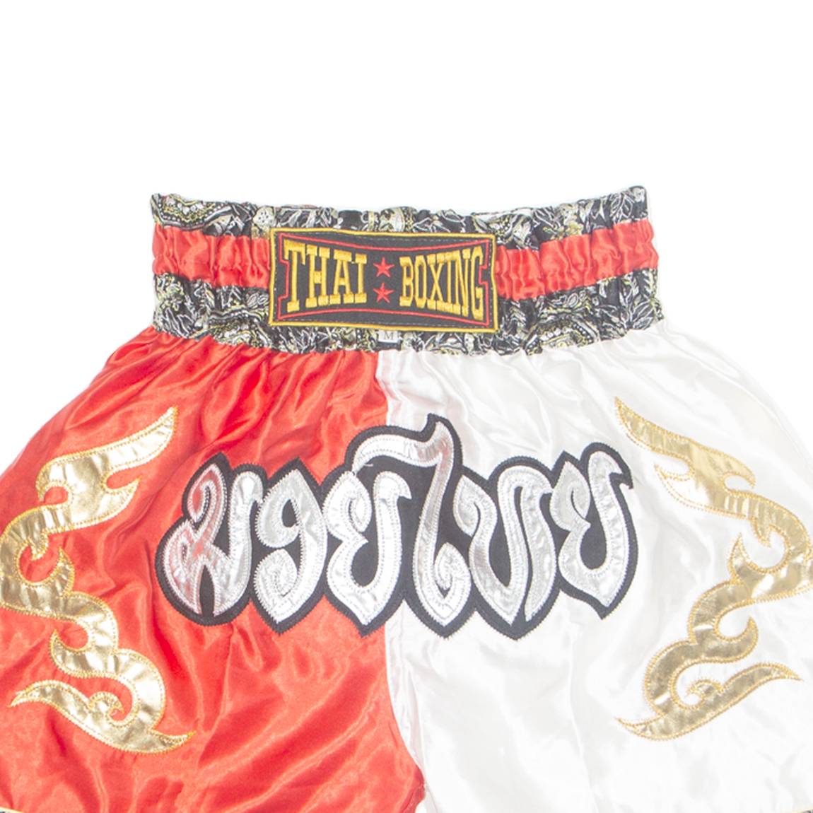Thai Boxing Mens Sports Shorts Red Relaxed Colourblock M W22