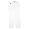 TOMMY HILFIGER Womens Jeans White Regular Straight Denim W32 L30 Classic Casual