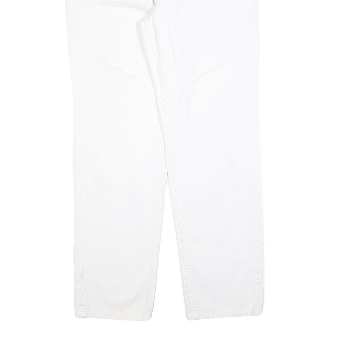 TOMMY HILFIGER Womens Jeans White Regular Straight Denim W32 L30 Classic Casual