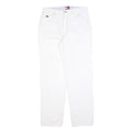 TOMMY HILFIGER Womens Jeans White Regular Straight Denim W32 L30 Classic Casual