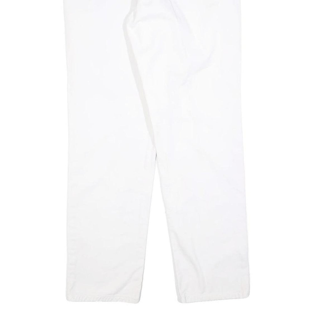 TOMMY HILFIGER Womens Jeans White Regular Straight Denim W32 L30 Classic Casual