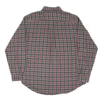 TOMMY HILFIGER Mens Black & Red Check Shirt XL Button Down Long Sleeve Fine