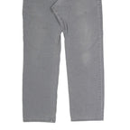 CARHARTT Mens Cotton Blend Grey Regular Straight Trousers W32 L28 Workwear