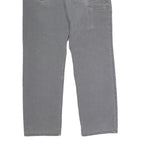 CARHARTT Mens Cotton Blend Grey Regular Straight Trousers W32 L28 Workwear