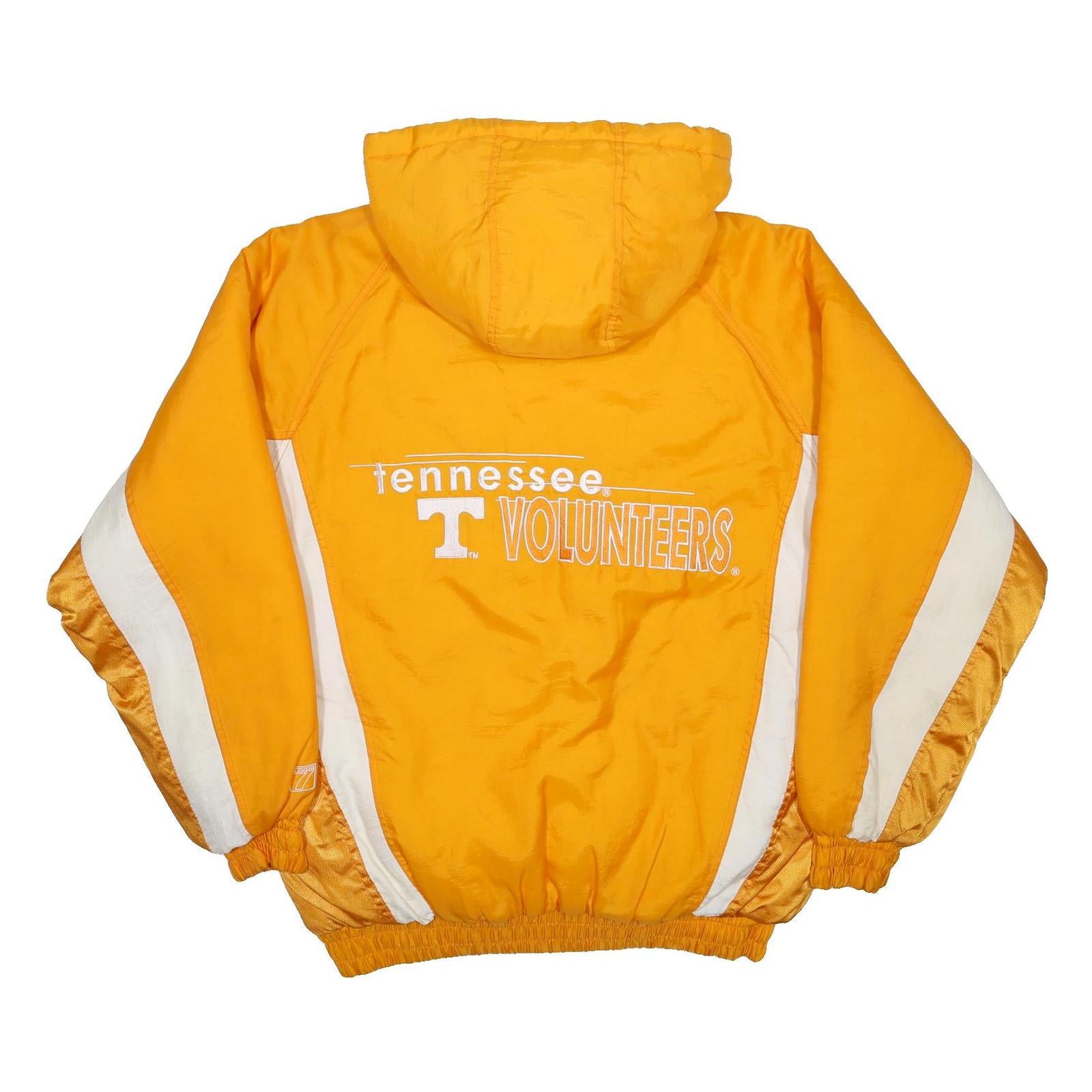 LOGO 7 Mens Yellow & White Tennessee Volunteers Hooded Jacket M Nylon Zip Plain
