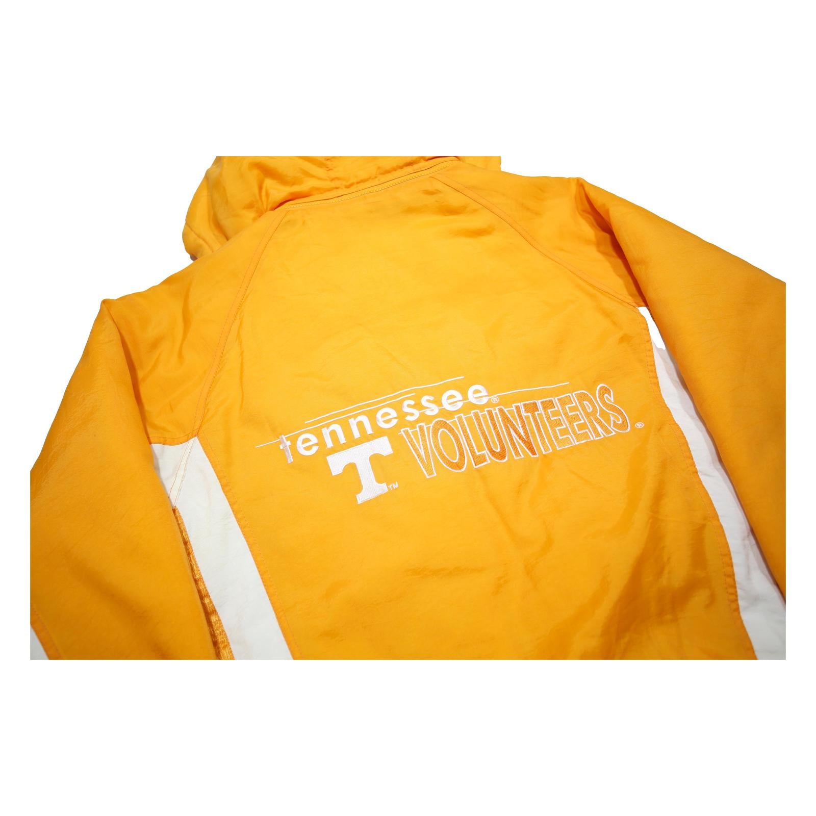 LOGO 7 Mens Yellow & White Tennessee Volunteers Hooded Jacket M Nylon Zip Plain
