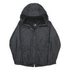 THE NORTH FACE Womens Grey Zip Jacket M Polyester Blend Outdoor Hooded