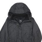 THE NORTH FACE Womens Grey Zip Jacket M Polyester Blend Outdoor Hooded