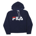 FILA Mens Navy Blue Hoodie M Polyester Blend Casual Pullover Sweatshirt