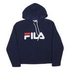 FILA Mens Navy Blue Hoodie M Polyester Blend Casual Pullover Sweatshirt