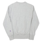 CHAMPION Mens Grey Crew Neck S Cotton Blend Sweatshirt Classic Logo