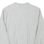 CHAMPION Mens Grey Crew Neck S Cotton Blend Sweatshirt Classic Logo