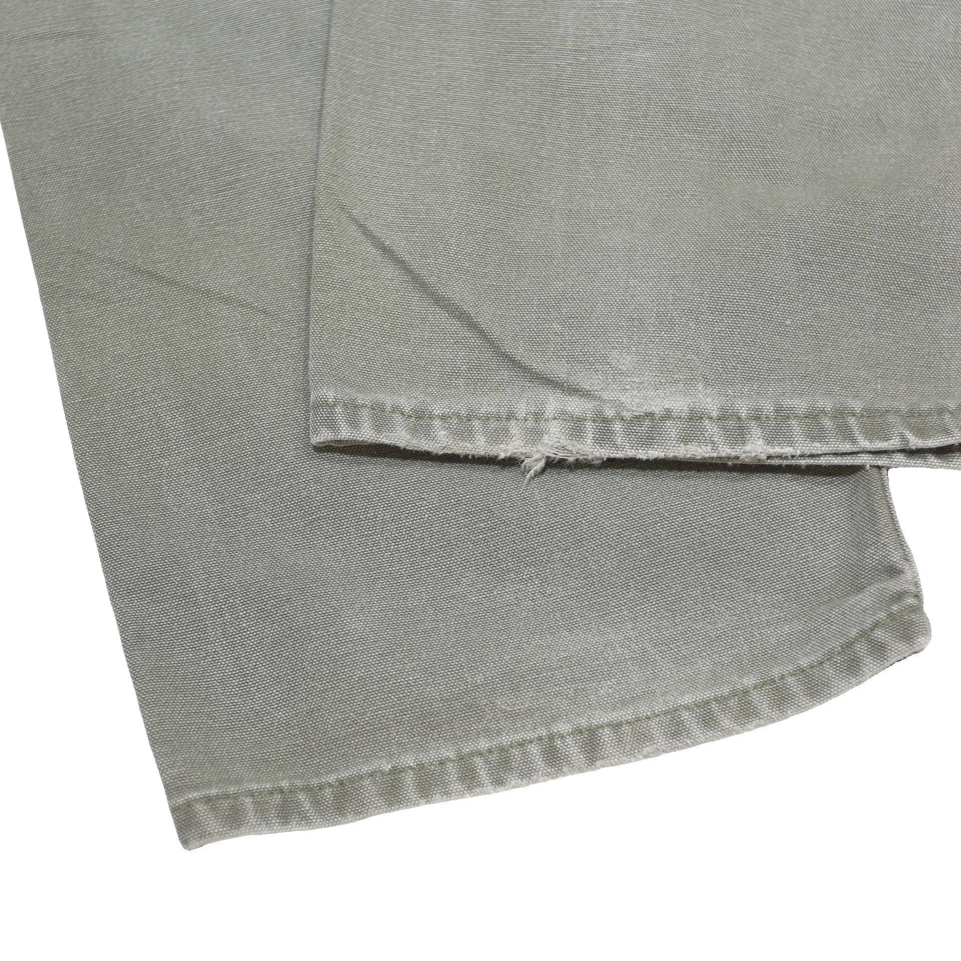 CARHARTT Mens Cotton Grey Relaxed Straight Trousers W31 L32 Workwear Utility