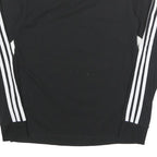 ADIDAS Womens Black & White Long Sleeve Crew Neck T-Shirt UK 8 Casual Sportswear