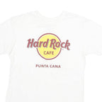 HARD ROCK CAFE Womens White Punta Cana Graphic T-Shirt S Short Sleeve Crew Neck