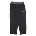 CHAMPION Mens Joggers Black & Grey Regular Tapered M W32 L30 Cotton Blend