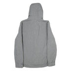CHAMPION Womens Grey Hooded Zip Jacket M Polyester Plain Lightweight Activewear