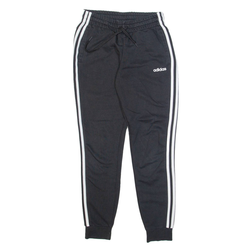ADIDAS Mens Joggers Black Tapered S W26 L28