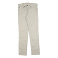 LEVI'S Mens Cotton Blend Beige Slim Skinny Trousers W31 L32 Casual Zip Fastening