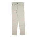 LEVI'S Mens Cotton Blend Beige Slim Skinny Trousers W31 L32 Casual Zip Fastening