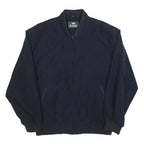 KINGFIELD Mens Navy Bomber Jacket XL Polyester Blend Zip Plain Casual