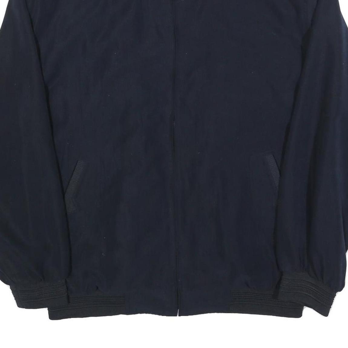 KINGFIELD Mens Navy Bomber Jacket XL Polyester Blend Zip Plain Casual