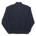 KINGFIELD Mens Navy Bomber Jacket XL Polyester Blend Zip Plain Casual