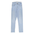 LEVI'S 721 Womens Slim Light Blue Denim Jeans Cotton Blend W22 L26 Slim Fit Zip