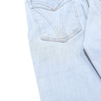 LEVI'S 721 Womens Slim Light Blue Denim Jeans Cotton Blend W22 L26 Slim Fit Zip