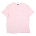 NAUTICA Mens Pink Crew Neck T-Shirt 2XL Short Sleeve Cotton Blend Casual Summer