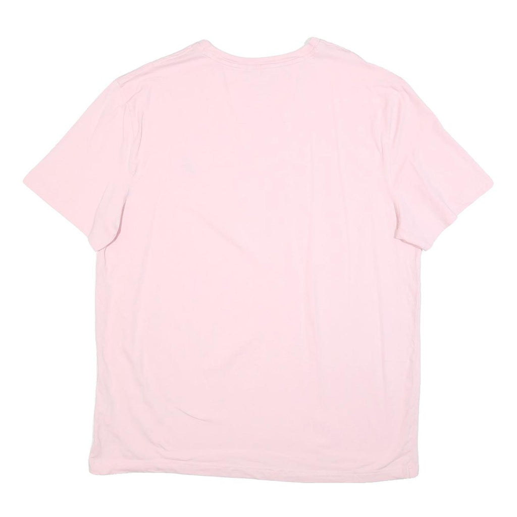 NAUTICA Mens Pink Crew Neck T-Shirt 2XL Short Sleeve Cotton Blend Casual Summer