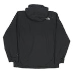 THE NORTH FACE Mens Black Outdoor Jacket L Nylon Zip Hooded Plain