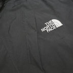THE NORTH FACE Mens Black Outdoor Jacket L Nylon Zip Hooded Plain