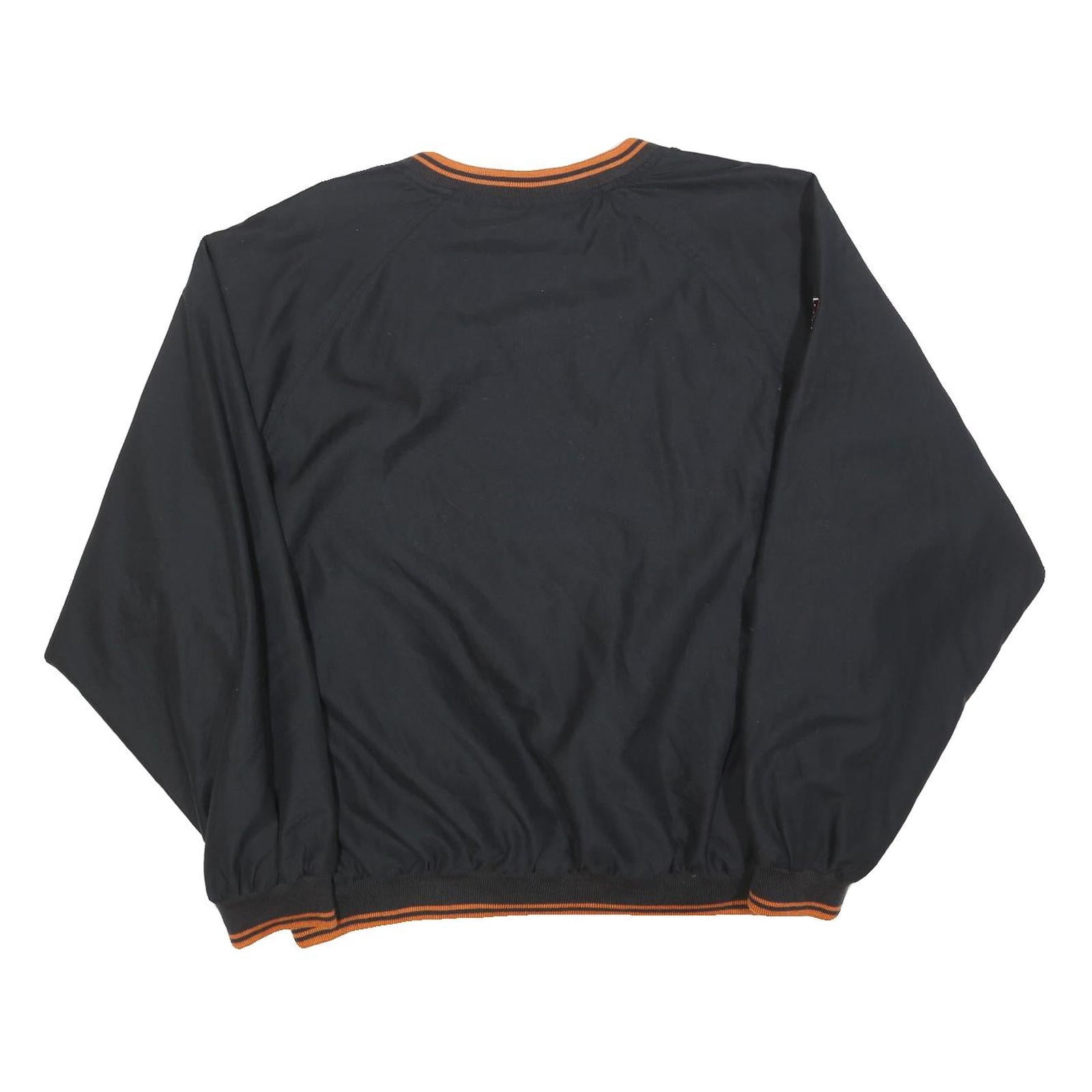 JOE GIBBS RACING Mens Black Orange Racing Jacket XL Polyester Blend Plain