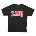 CHAMPION Mens Black LMU Graphic T-Shirt M Short Sleeve Crew Neck Classic Cotton