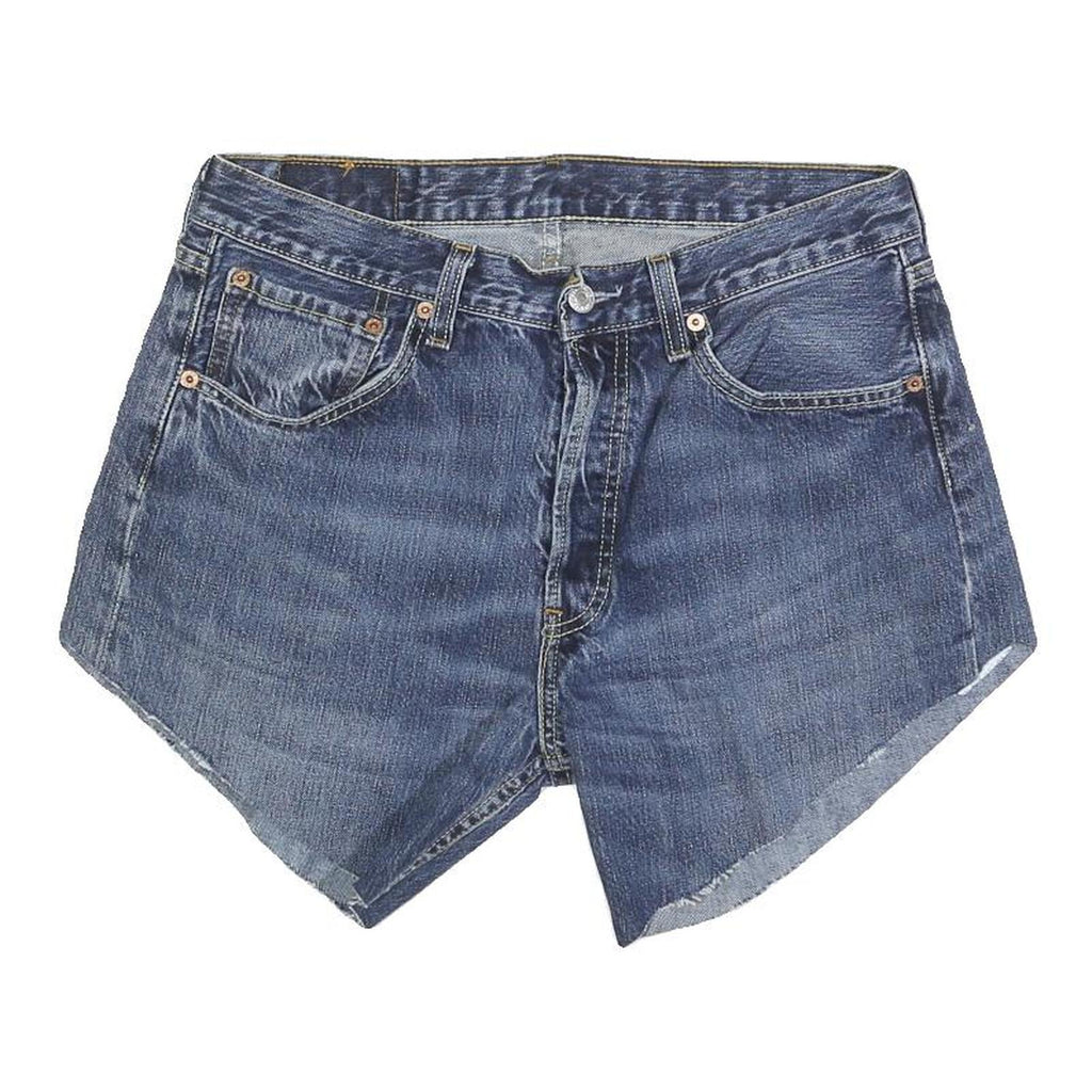 LEVI'S Womens Denim Blue Shorts M W32 Classic Fit Cut-Off Casual