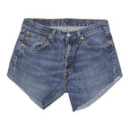 LEVI'S Womens Denim Blue Shorts M W32 Classic Fit Cut-Off Casual