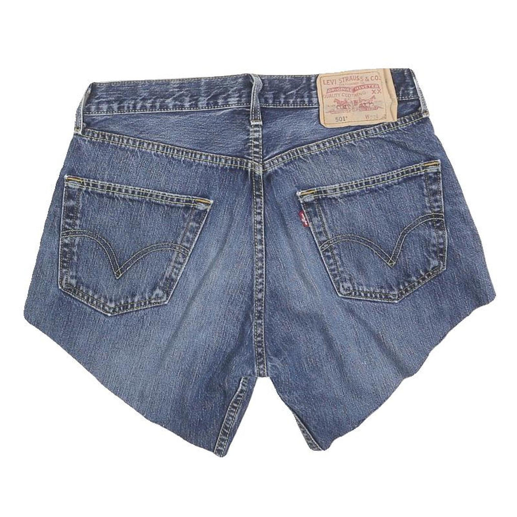 LEVI'S Womens Denim Blue Shorts M W32 Classic Fit Cut-Off Casual