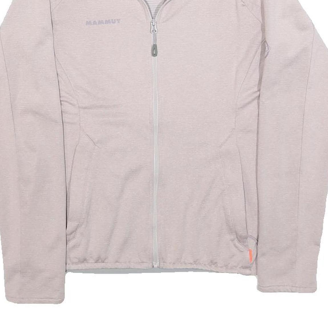 MAMMUT Womens Grey XS Polyester Jacket Zip Lightweight Outdoor Activewear