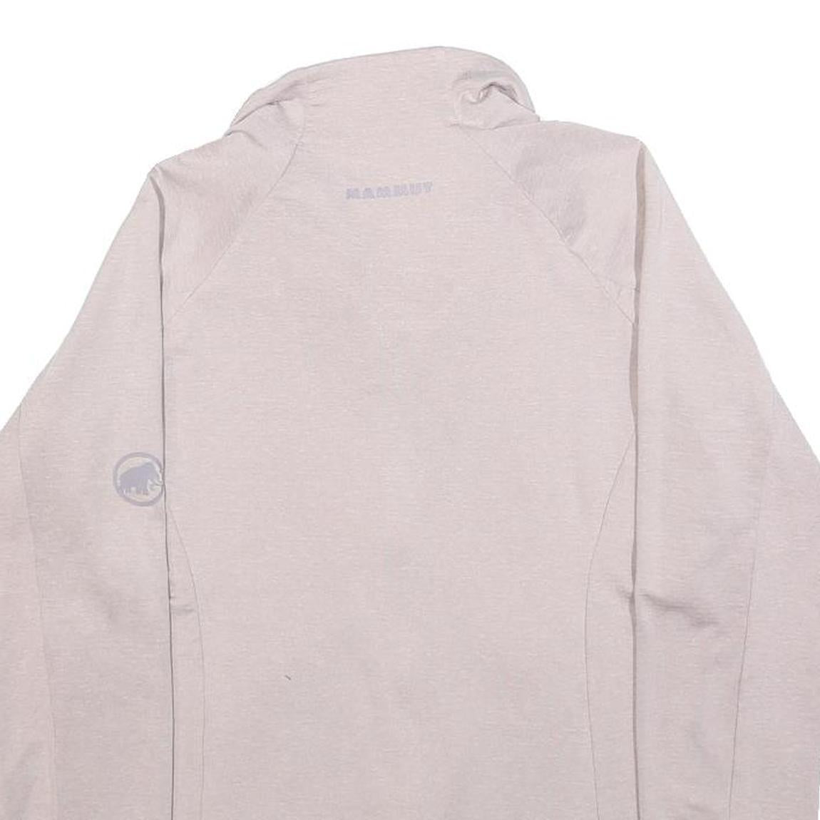 MAMMUT Womens Grey XS Polyester Jacket Zip Lightweight Outdoor Activewear