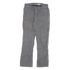 CARHARTT Mens Cotton Blend Grey Relaxed Straight Trousers W30 L30 Workwear