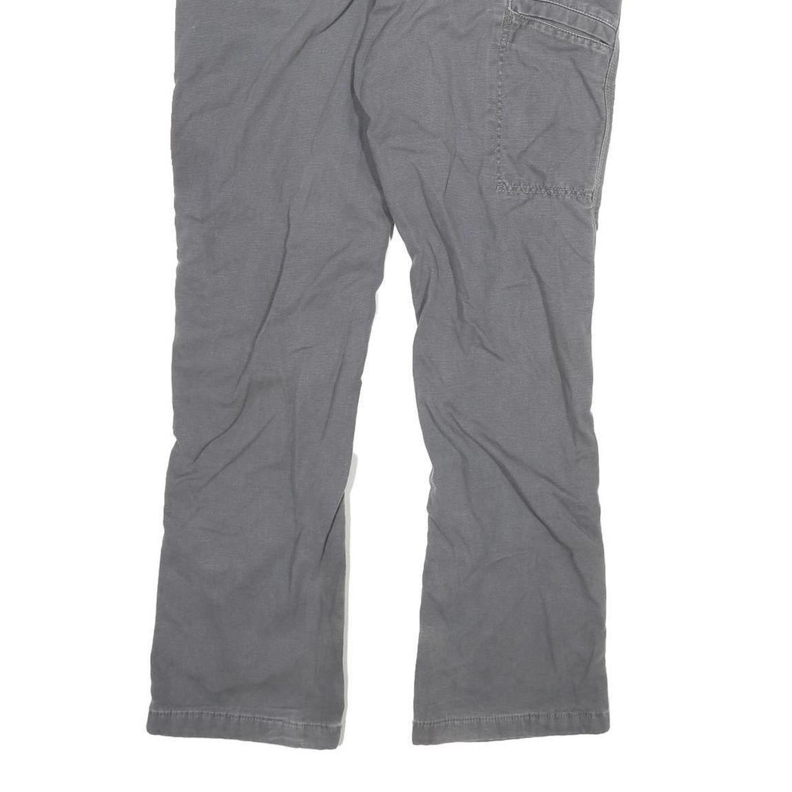 CARHARTT Mens Cotton Blend Grey Relaxed Straight Trousers W30 L30 Workwear