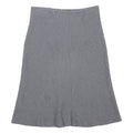 LUISA SPAGNOLI Womens Grey Wool Flare Midi Skirt M Classic Elegant
