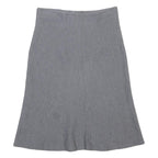 LUISA SPAGNOLI Womens Grey Wool Flare Midi Skirt M Classic Elegant