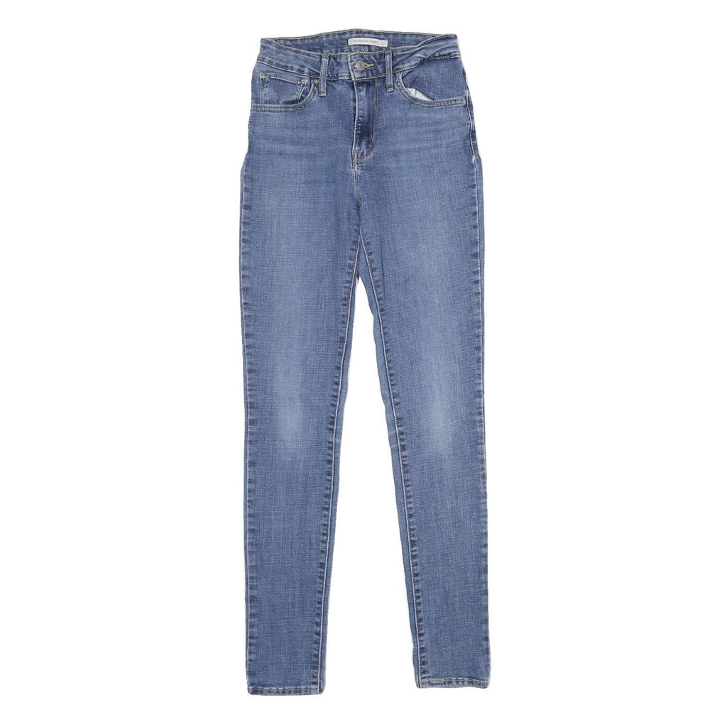LEVI'S 721 High Rise Skinny Womens Jeans Blue Slim Denim Medium W27 L32 Stretch