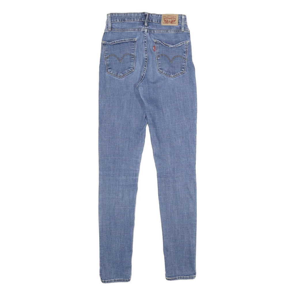 LEVI'S 721 High Rise Skinny Womens Jeans Blue Slim Denim Medium W27 L32 Stretch