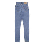 LEVI'S 721 High Rise Skinny Womens Jeans Blue Slim Denim Medium W27 L32 Stretch