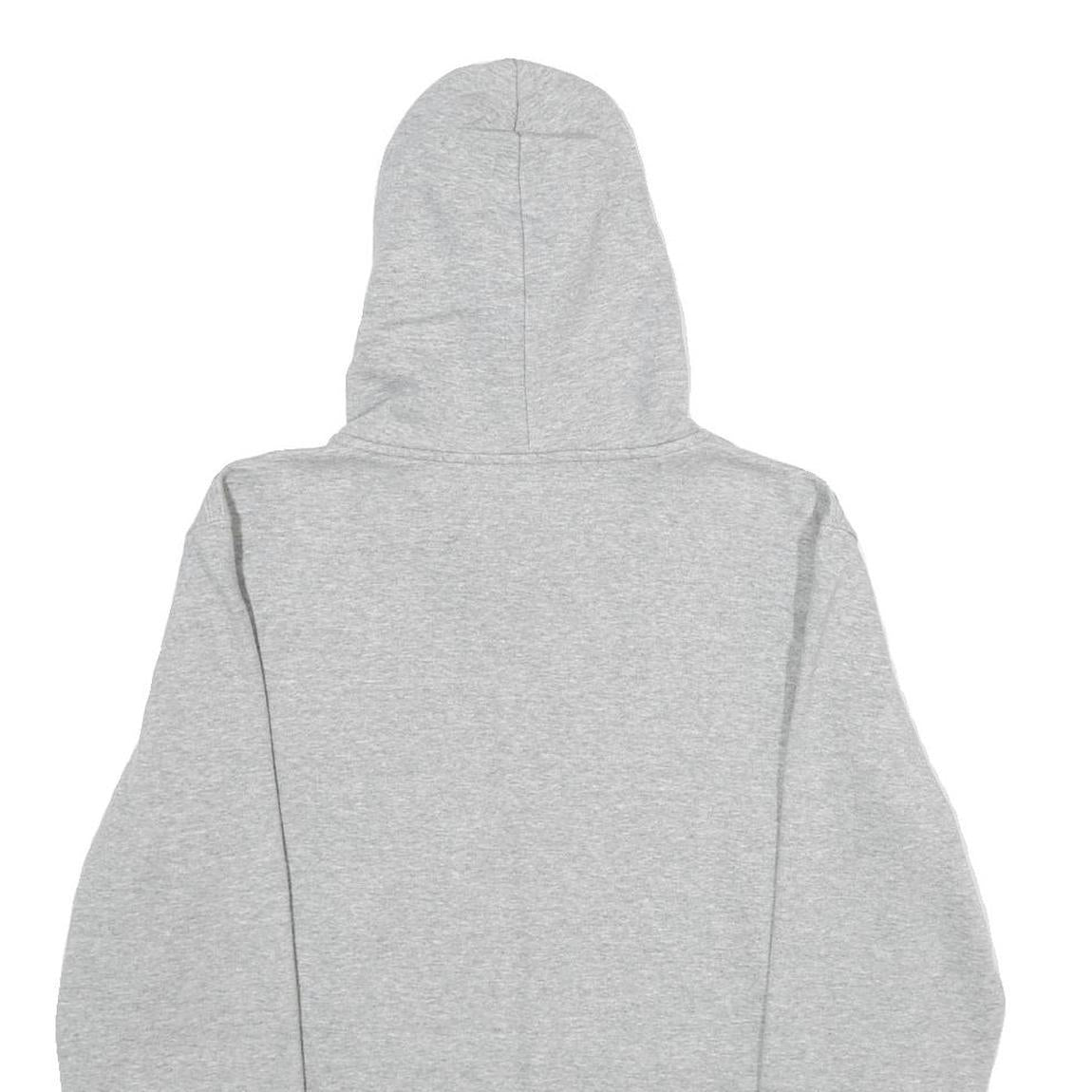 CHAMPION Mens Grey Hoodie M Cotton Blend Pullover Logo Sweatshirt