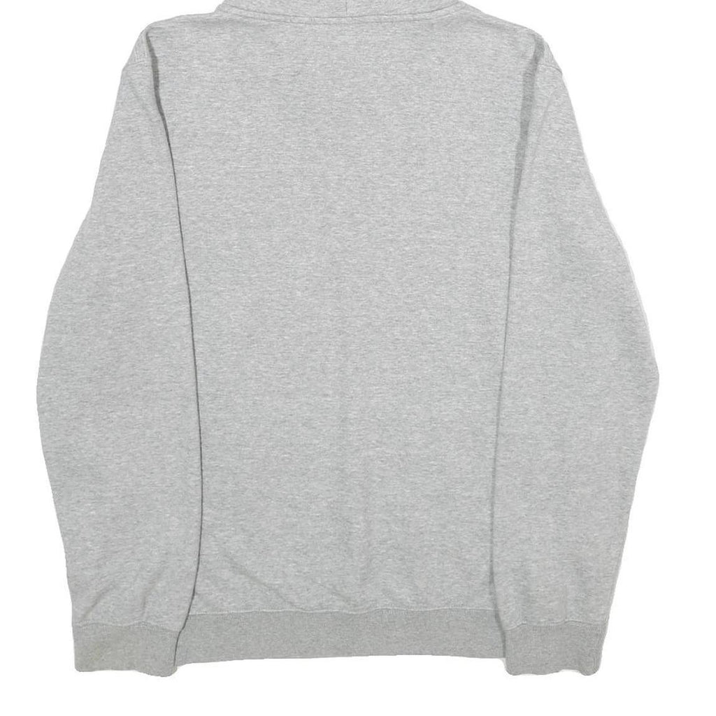 CHAMPION Mens Grey Hoodie M Cotton Blend Pullover Logo Sweatshirt